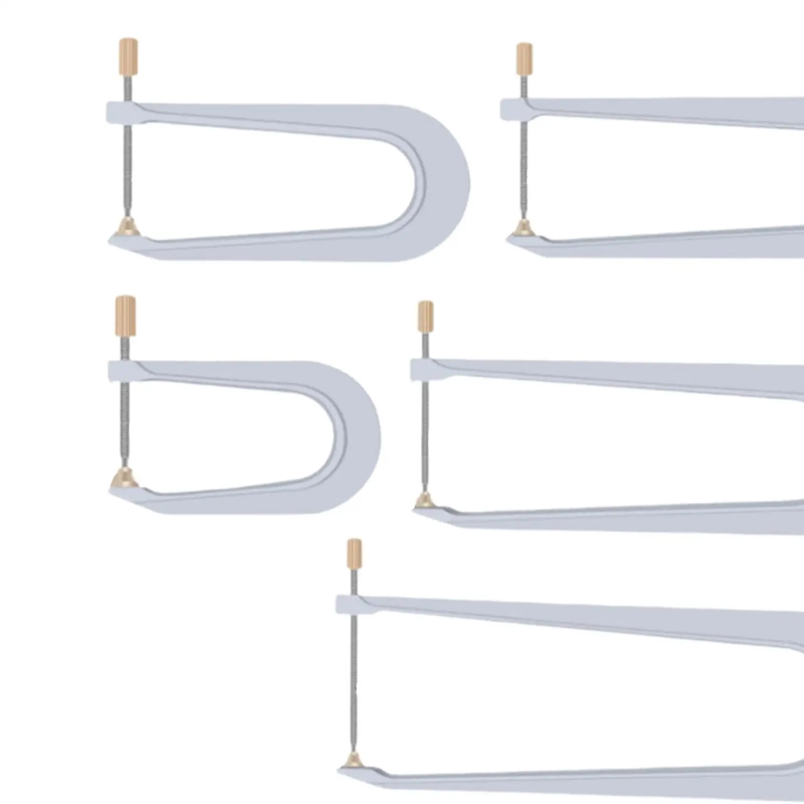 5 pièces de serrage de faisceau d'instrument en aluminium universelles pour violon, alto, violoncelle et guitare, outil de fabrication d'instruments, Luthier fiable à faire soi-même