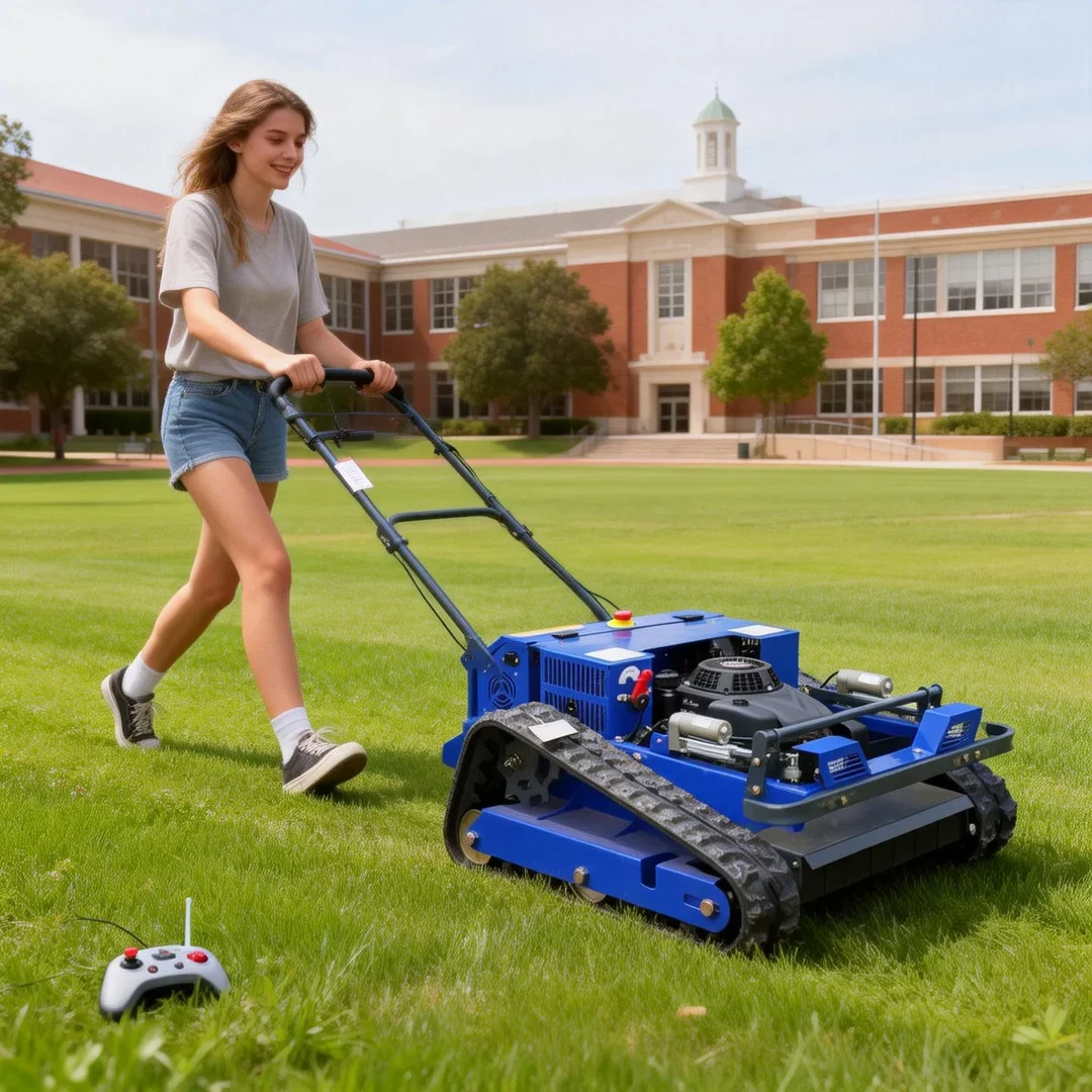 

Индивидуальная газонокосилка-робот 2026 года с удобным пультом управления – практичное решение для ухода за неровной местностью на кампусах и на открытом воздухе