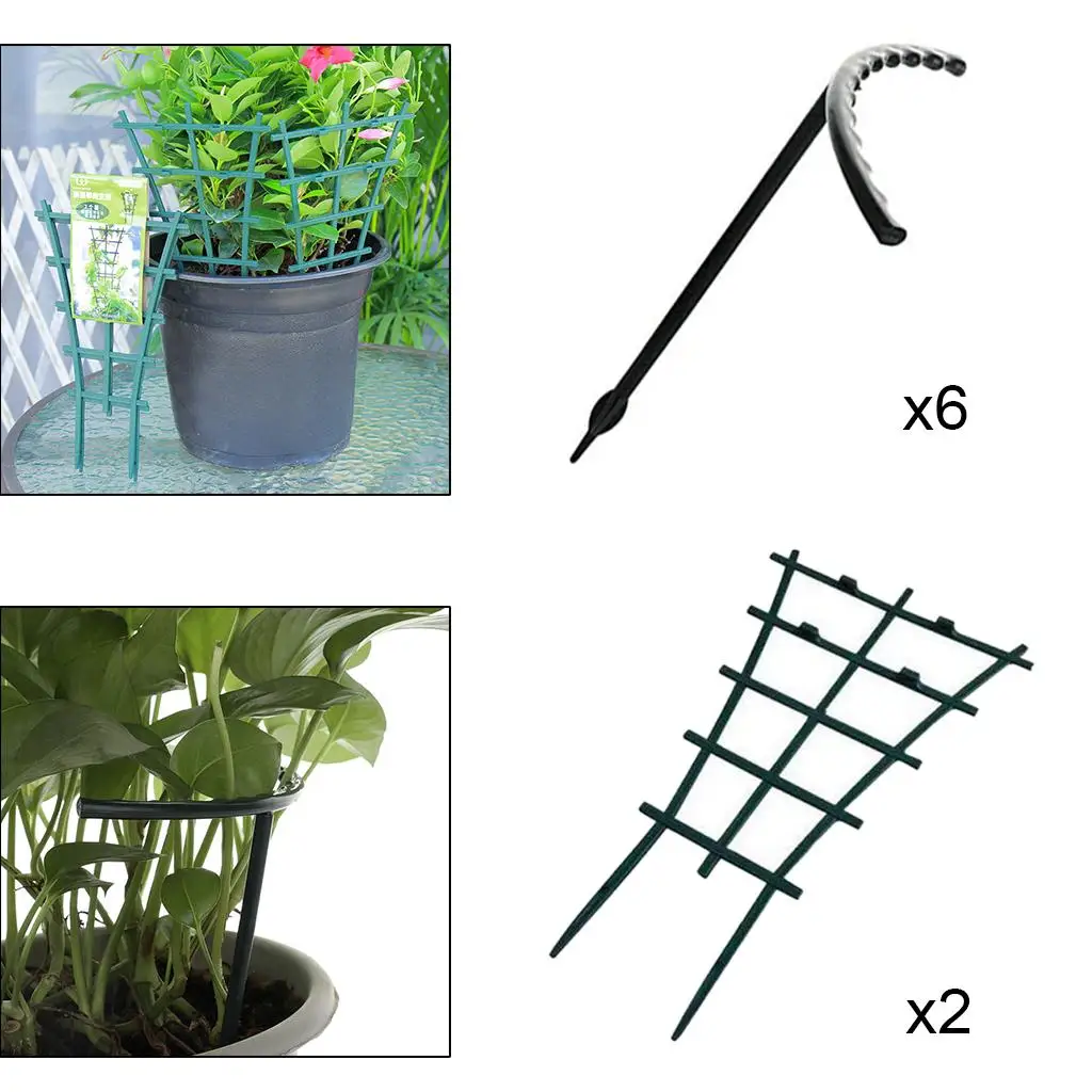 Durable Plant Vine Frame Support Patio Climbing Trellis Roses Cucumbers Pots