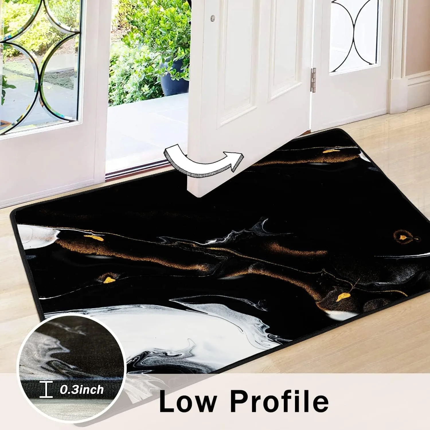 Luxurious Marble Colorful Gold Color Mat Bathroom Bedroom Door Rug Kitchen Balcony Living Room Entrance Carpet Home Decoration