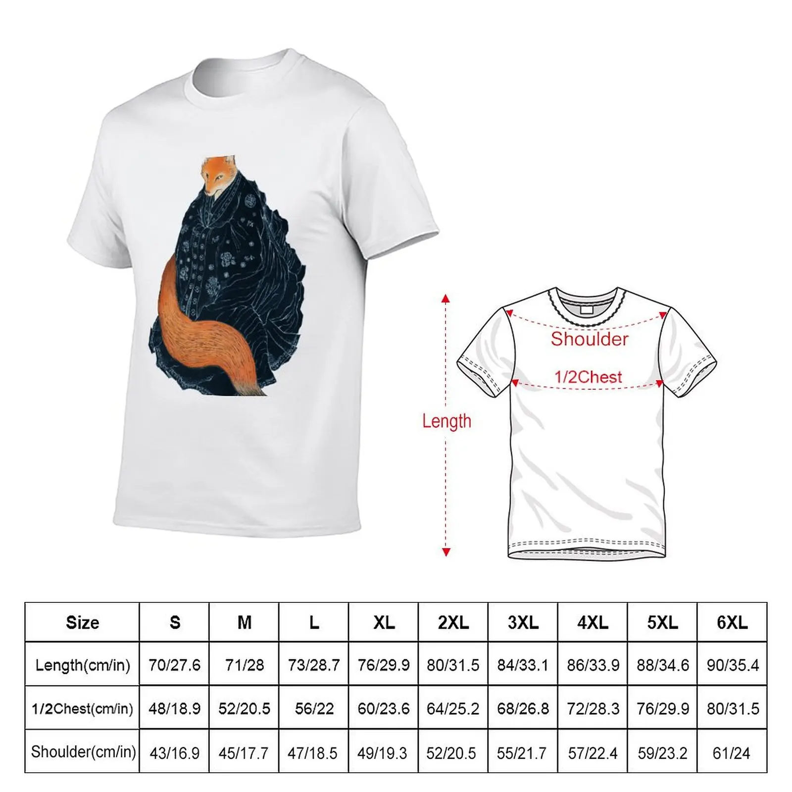 The Fox's Wedding T-Shirt t shirts for man cotton soft t shirt man casual T-Shirt