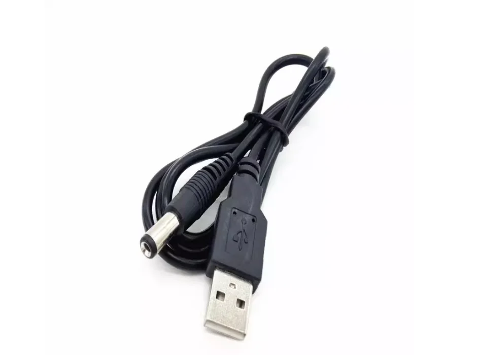 كابل طاقة USB إلى DC 5.5*2.1 مم DC 5.5، قلب نحاسي، كابل بيانات USB إلى DC 5.5