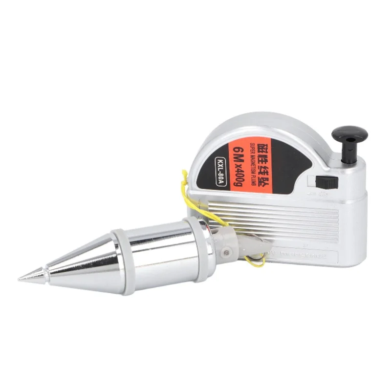 C5 High Precision Magnetic Wire Hammer Retractable 6 Meter Line Drop Vertical Measuring Tool For Construction Site Woodworking