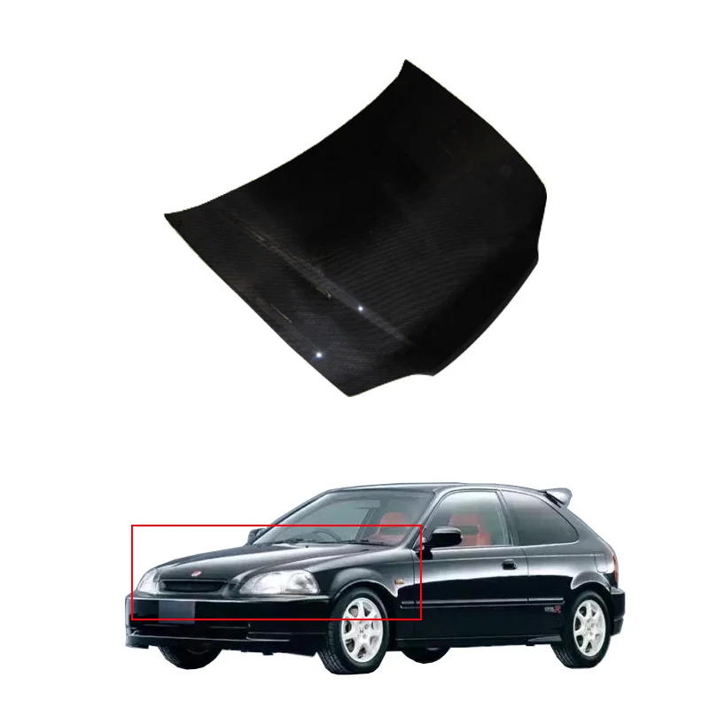 Carbon Fiber Hood For Honda Civic 92-95 3D EG