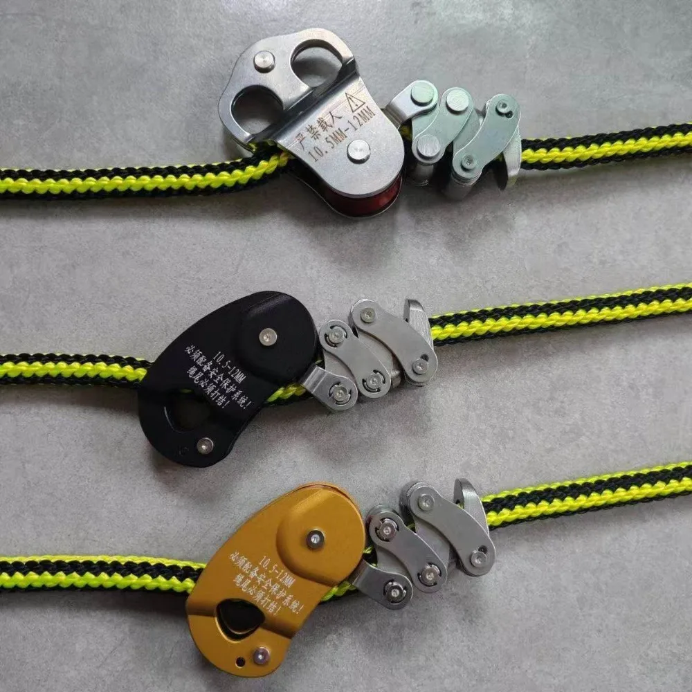 Prusik Knot Pulley Ascender Descent Device, Tree Climbing & Air Conditioner Aerial Work Lifting Tool