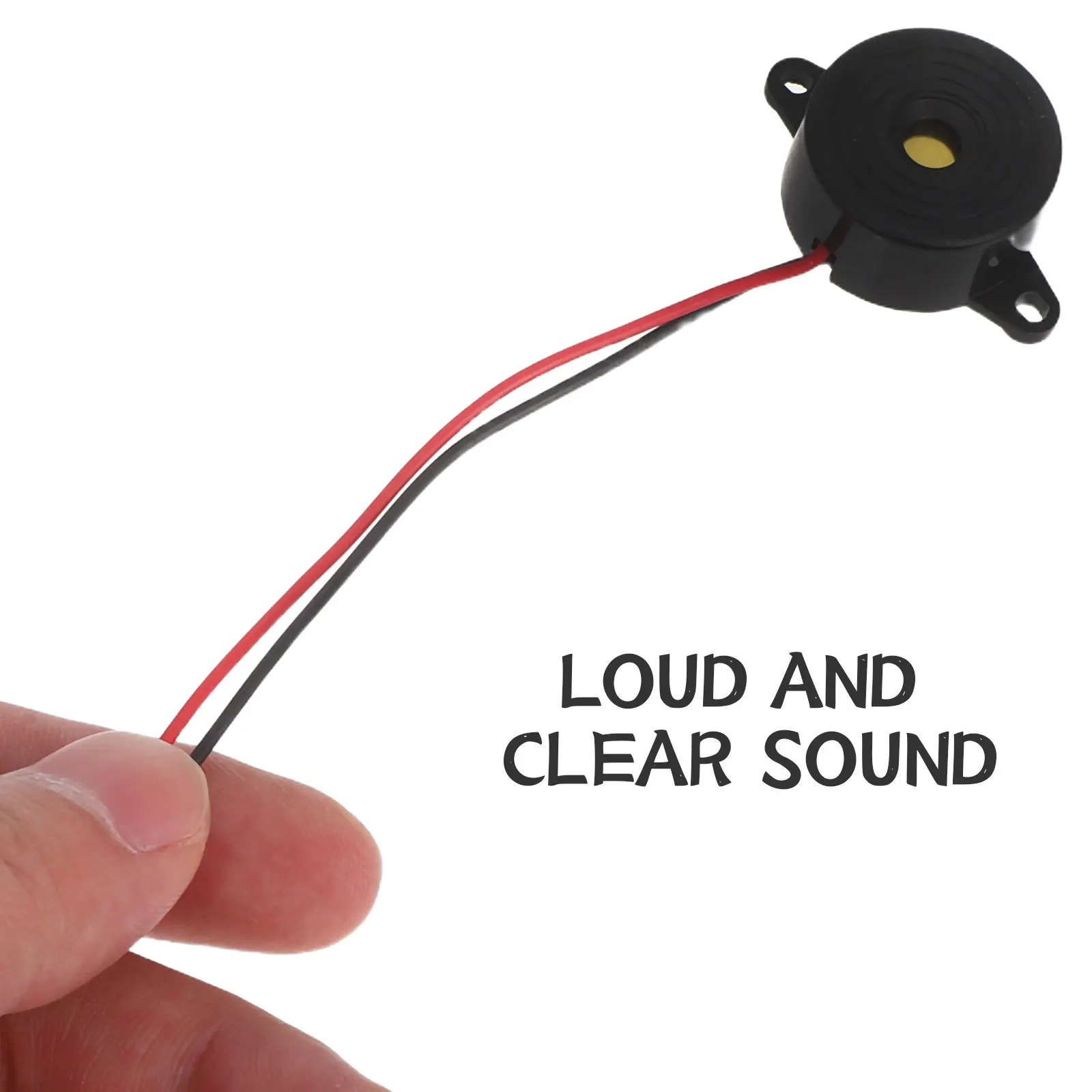 10Pcs Buzzer Active Piezoelectric Continuous Alarm High Decibel Electric Sound Device for Safety Physics Projects Car Alarm