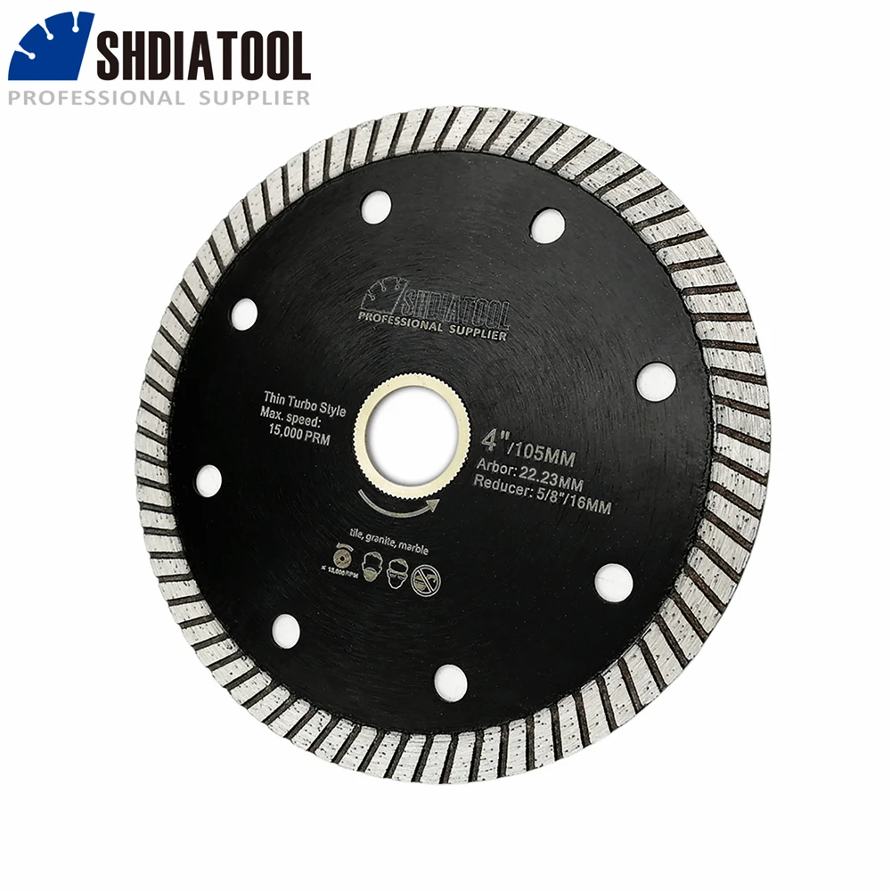 SHDIATOOL 4/4.5/5inch Superthin Cutting Disc 1Pc Diamond Saw Blade Tile Cutter Ceramic Porcelain Marble 105/115/125mm Disc Plate