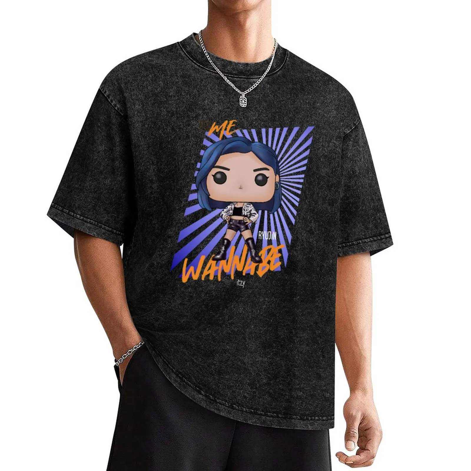 

Itzy Ryujin Funko Pop Wannabe It'z Me T-Shirt anime Clothing blacks cotton t shirt men