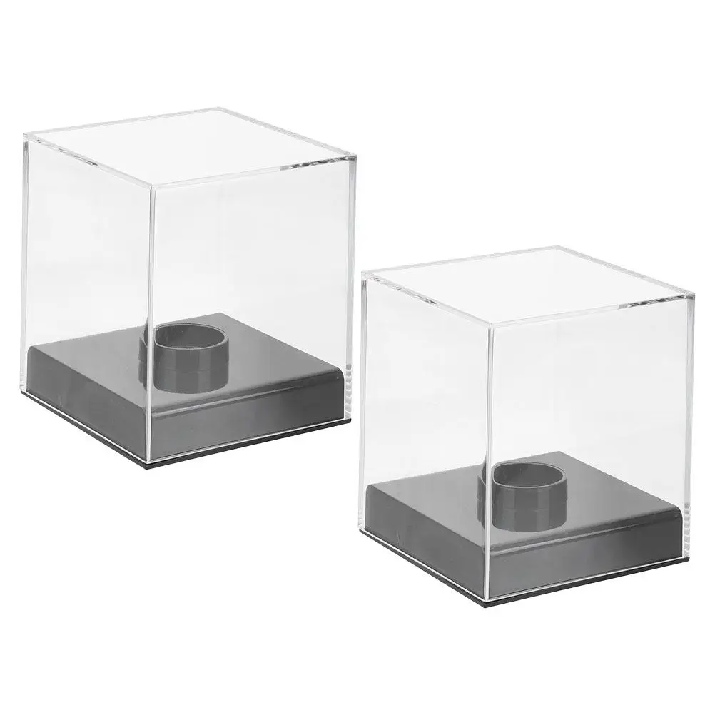 

2 шт. прозрачные акриловые коробки для хранения, высокопрозрачные витрины для мелких предметов, органайзеры для украшений, демонстрационные шкафчики для столешниц и рабочих поверхностей