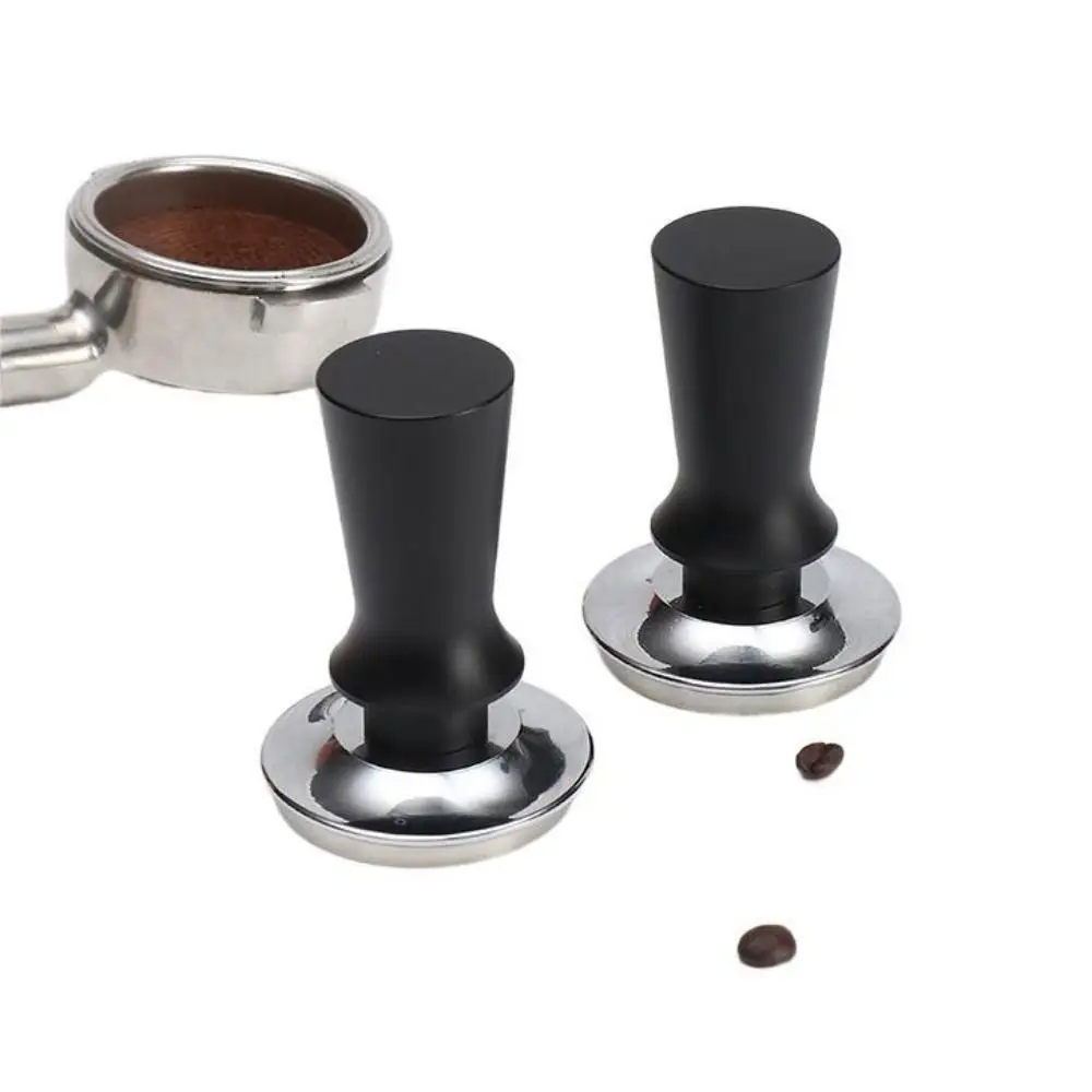 Adjustable Stainless Steel Espresso Tamper with Spring Loaded Pressure Push Coffee Tamper Flat Ripple Self Leveling Coffee Maker