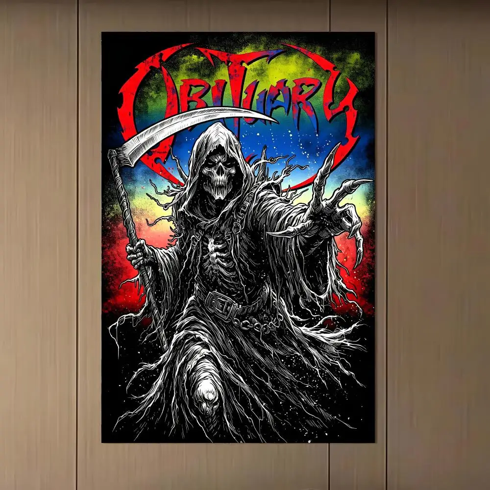 Obituarys Band Poster Poster Artistic Stylish Wall Art For Home Office Bathroom‌ Decor Living