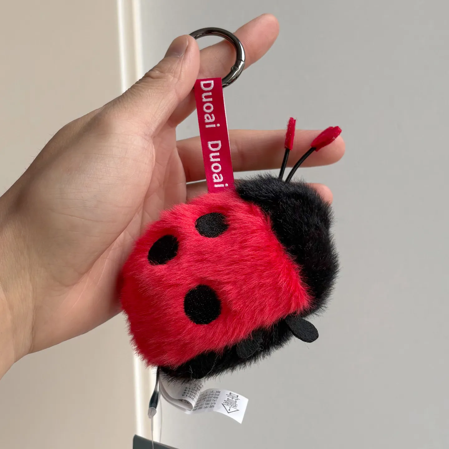Adorably insect series Plush Toy Bee ladybug cockroaches spider Keychain For Accessories Bag Funny Pendant Keyring Fans Gifts