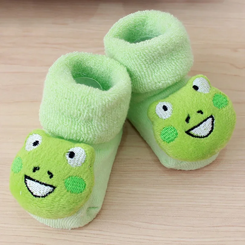 Cartoon Newborn Kids Baby Girls Boy Anti-Slip Warm Toddler Socks Slipper Shoes Boots for 0-12 Months Baby Soft Warm Infant Socks