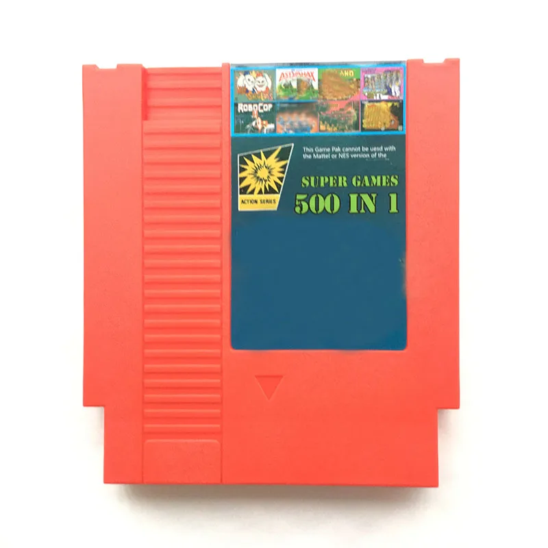 Cartucho de juego 500 en 1 para consola retro, tarjeta de videojuego de 72 pines, Bomber Man, Contra, Adventure