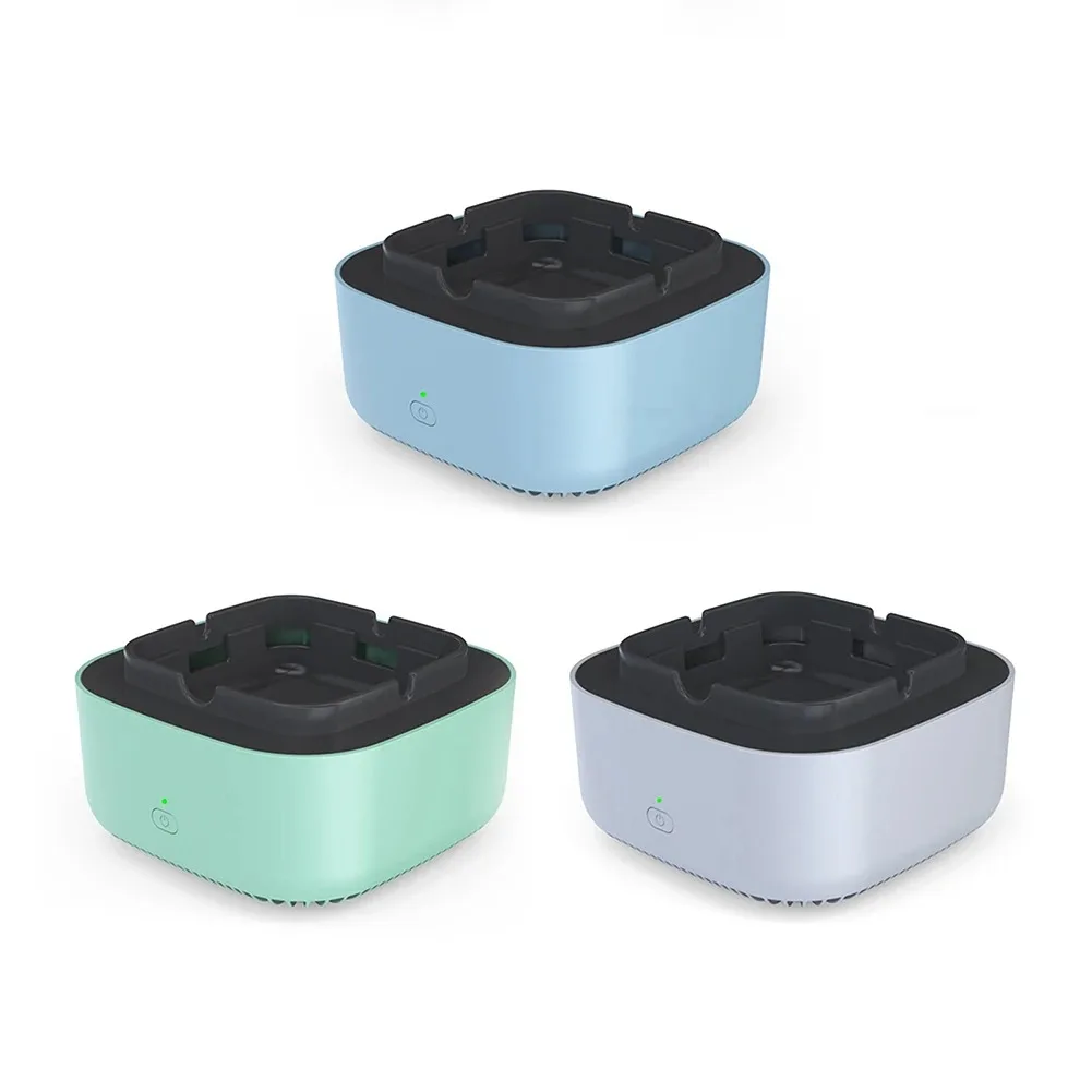 Electronic Ashtray 360 Degree Surround Air Purifier Filter Ashtray Secondhand Smokeless Air Suction Aromatherapy for Household