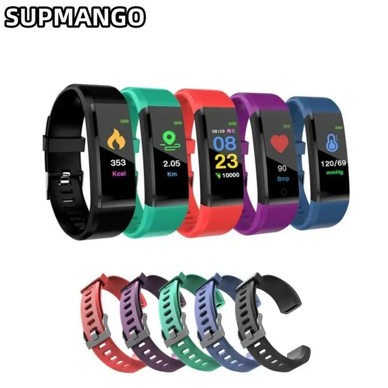 115Plus Sports Fitness Tracker Watch Men And Women Universal Waterproof Monitor New Intelligent Sports Bracelet