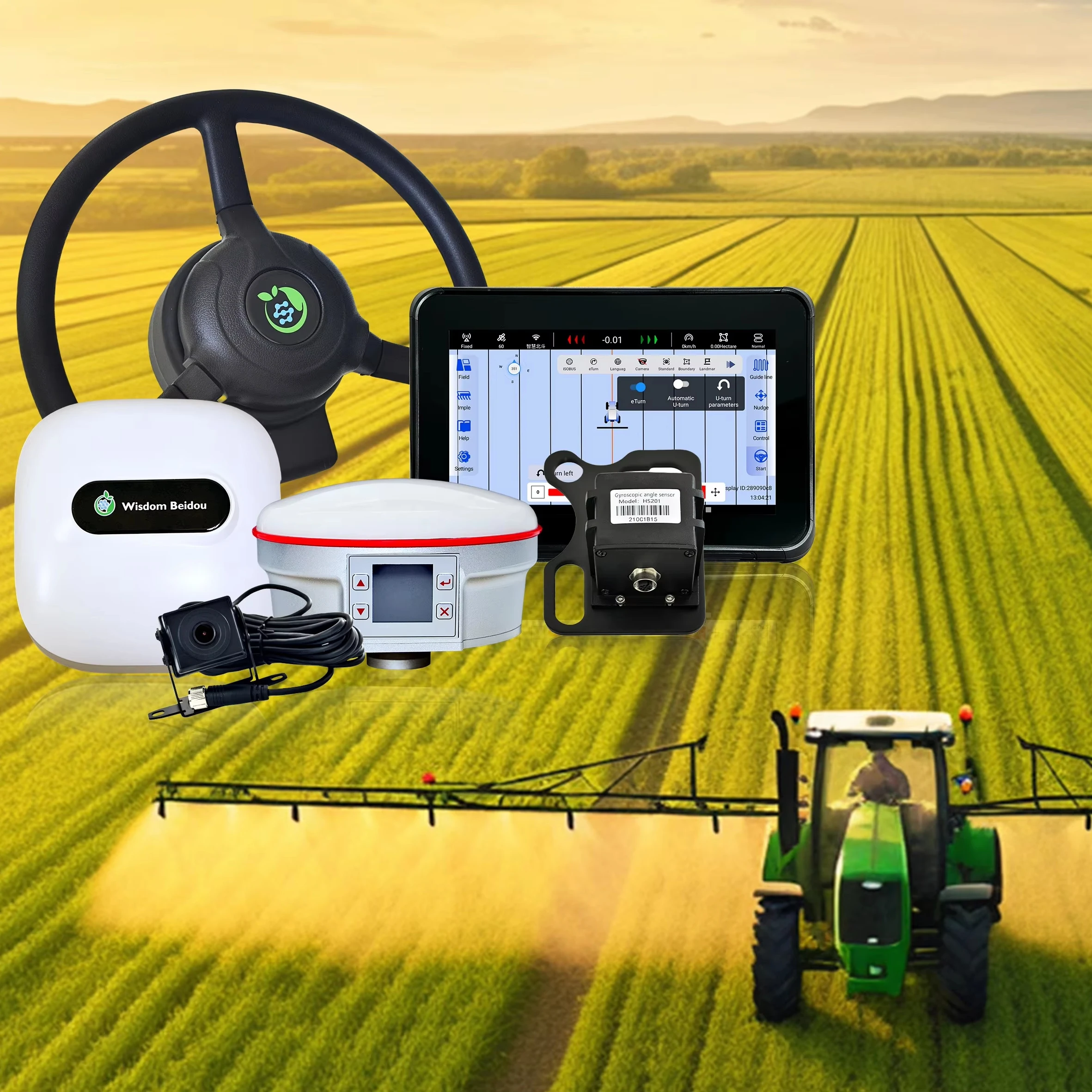 Tractor Navigation Full Satellites Self-guiding System for Agriculture Tractor Gp-s Tractor Autopilot Navigation System
