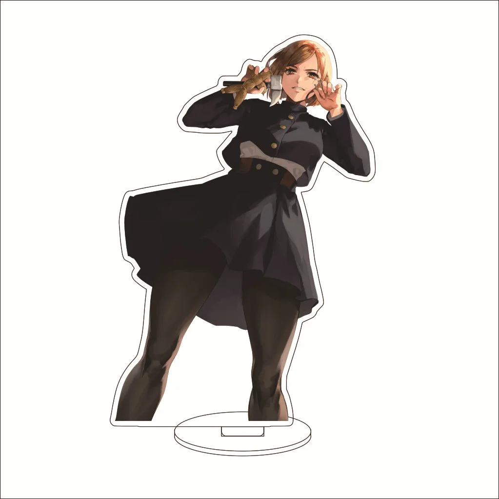 Figura de acrílico de 16 cm de Anime Jujutsu Kaisen, Nobara Kugisaki, Yuji Itadori, Ryomen Sukuna, Suguru Geto, con soporte grande, adornos de cosplay, regalos