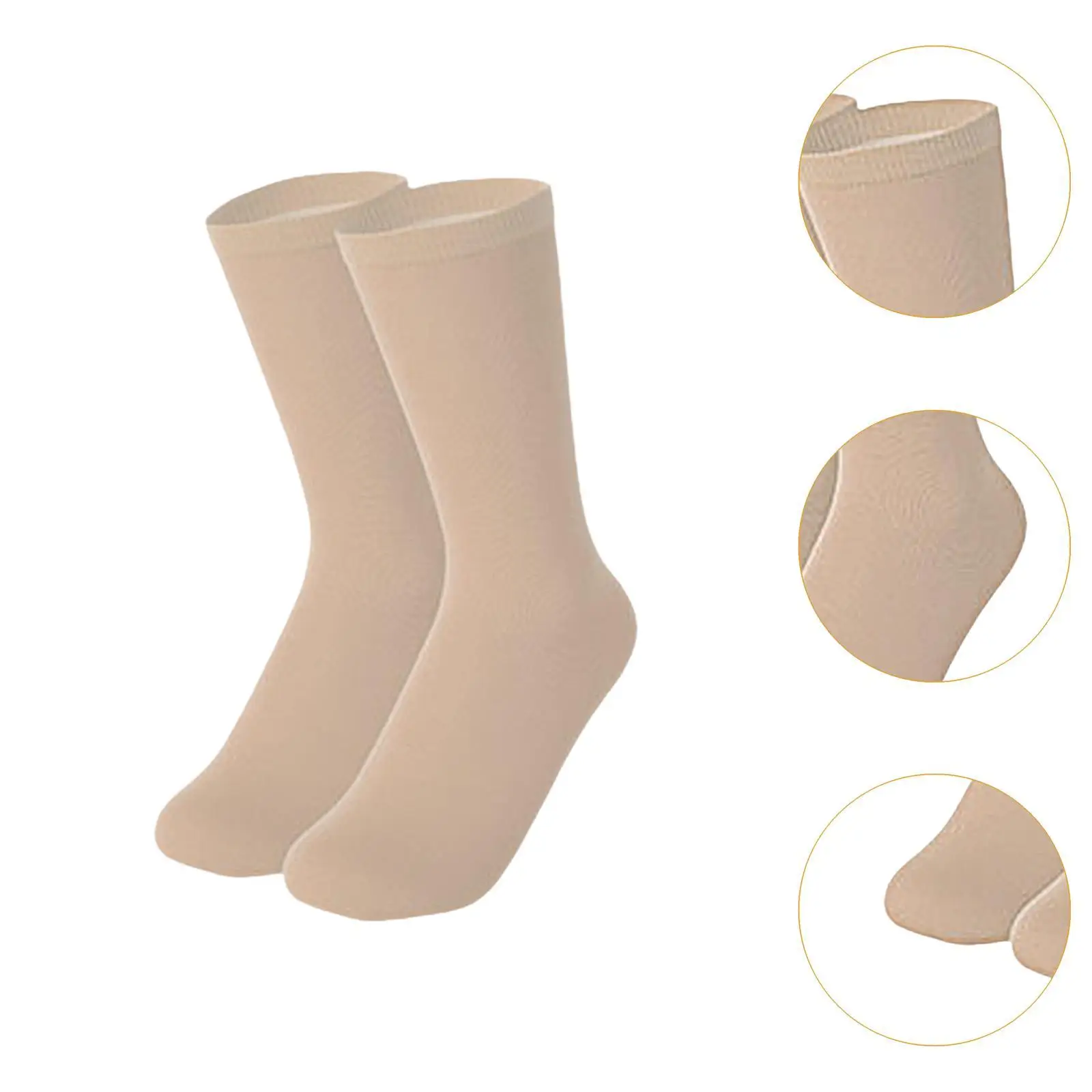 

Ice Skating Socks Cotton Knee High Breathable Tights Figure Skating Accessories for Children and Adults