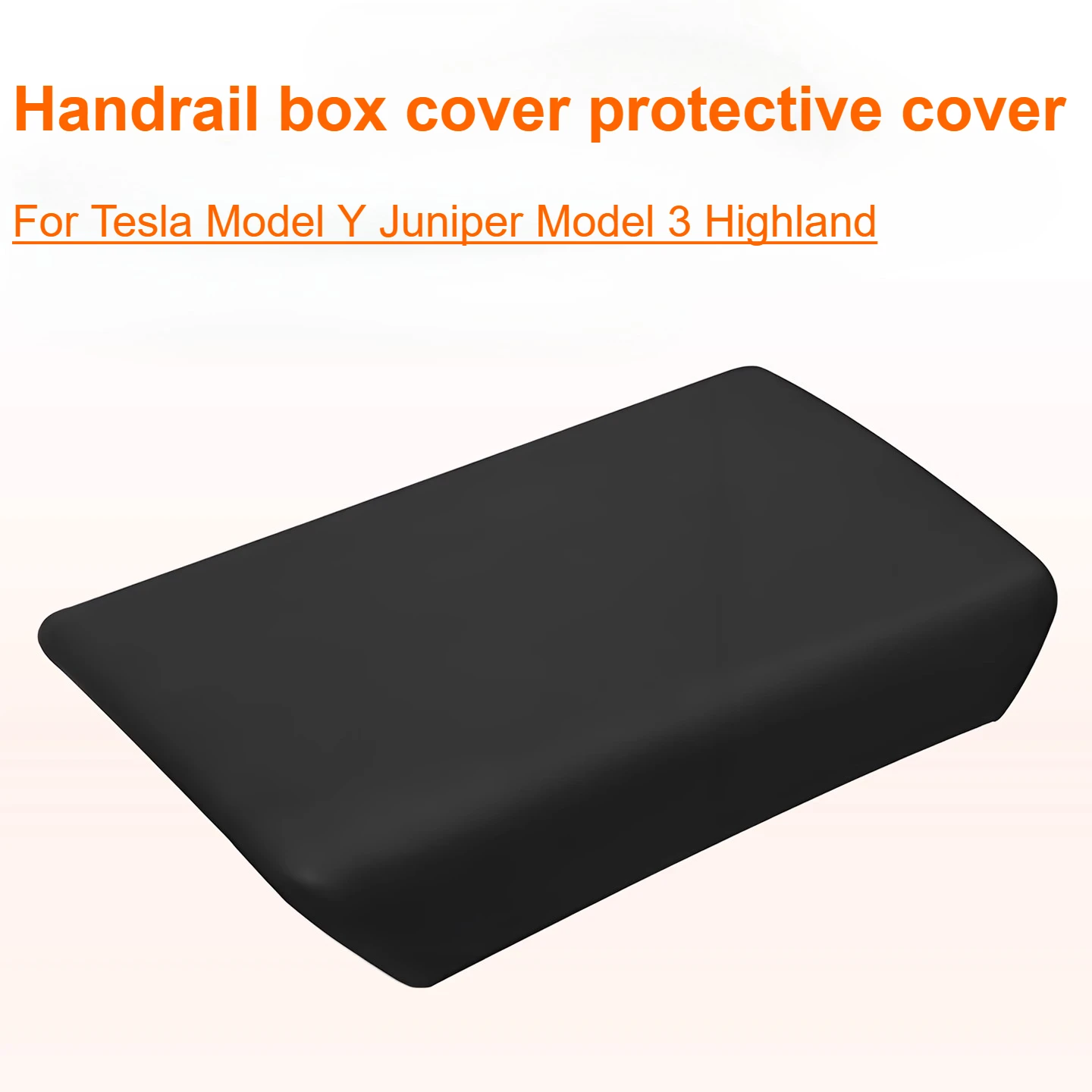 

For Tesla Model Y Juniper Model 3 Highland TPE armrest box protective cover Central Control Handrest Protection Cover Decoration