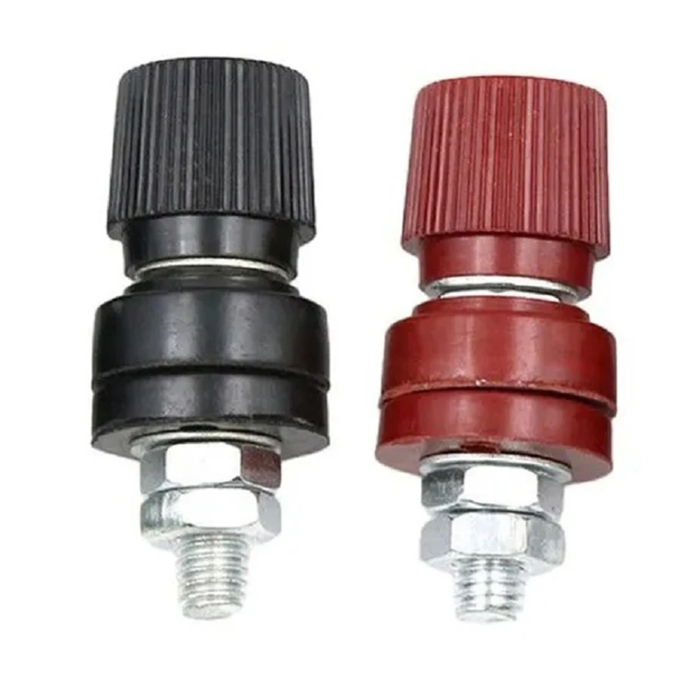 

2PCs JS-333 High-Current Binding Posts 85A 220V-380V Screw Terminal M6 Threaded Connectors Brass 333-Type​ For Welding Machine
