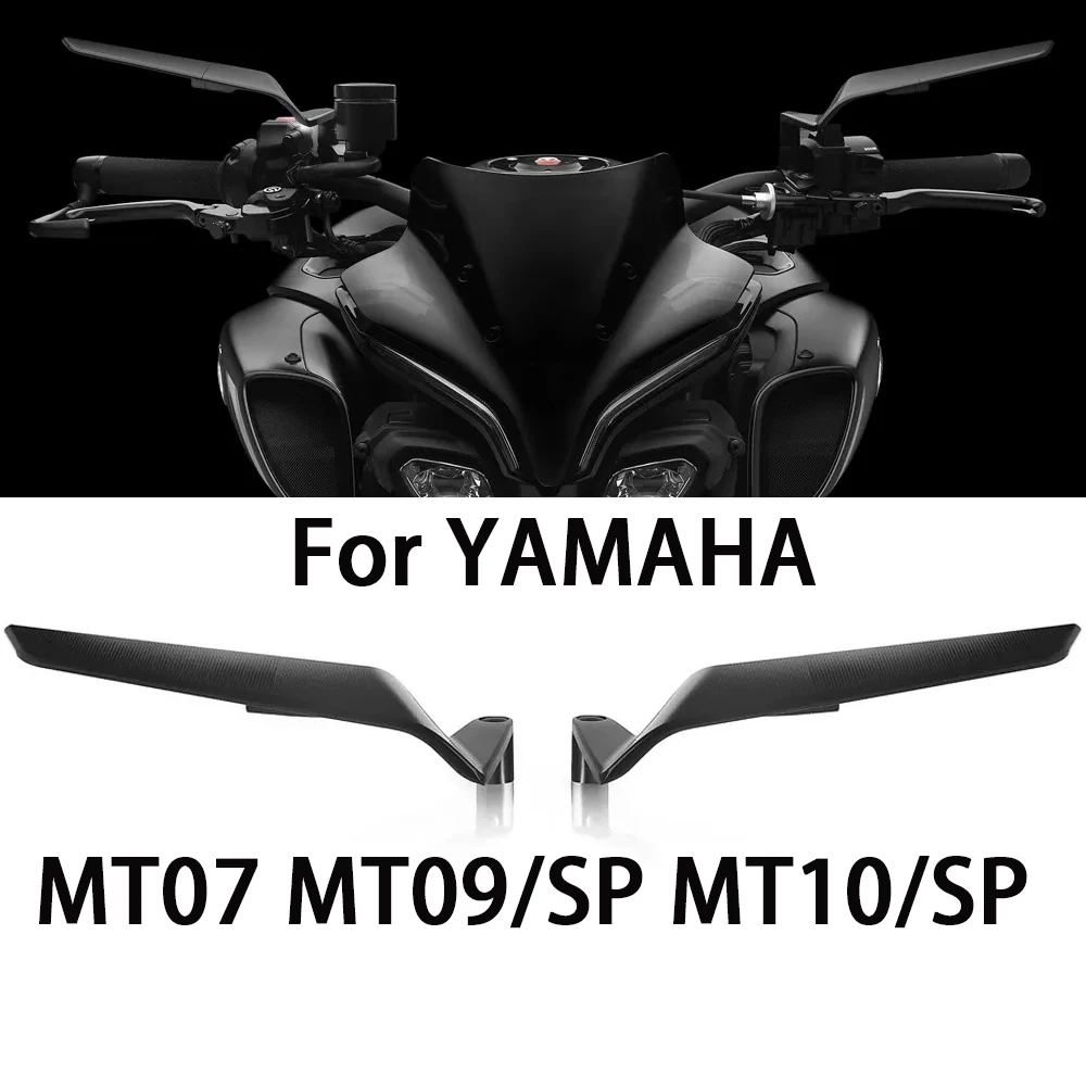 

For YAMAHA Mirrors MT07 MT09/SP MT10/SP Mirrors Stealth MT 07 MT 09/SP MT 10/Sp Motorcycle Winglets Mirror Kits To Rotate