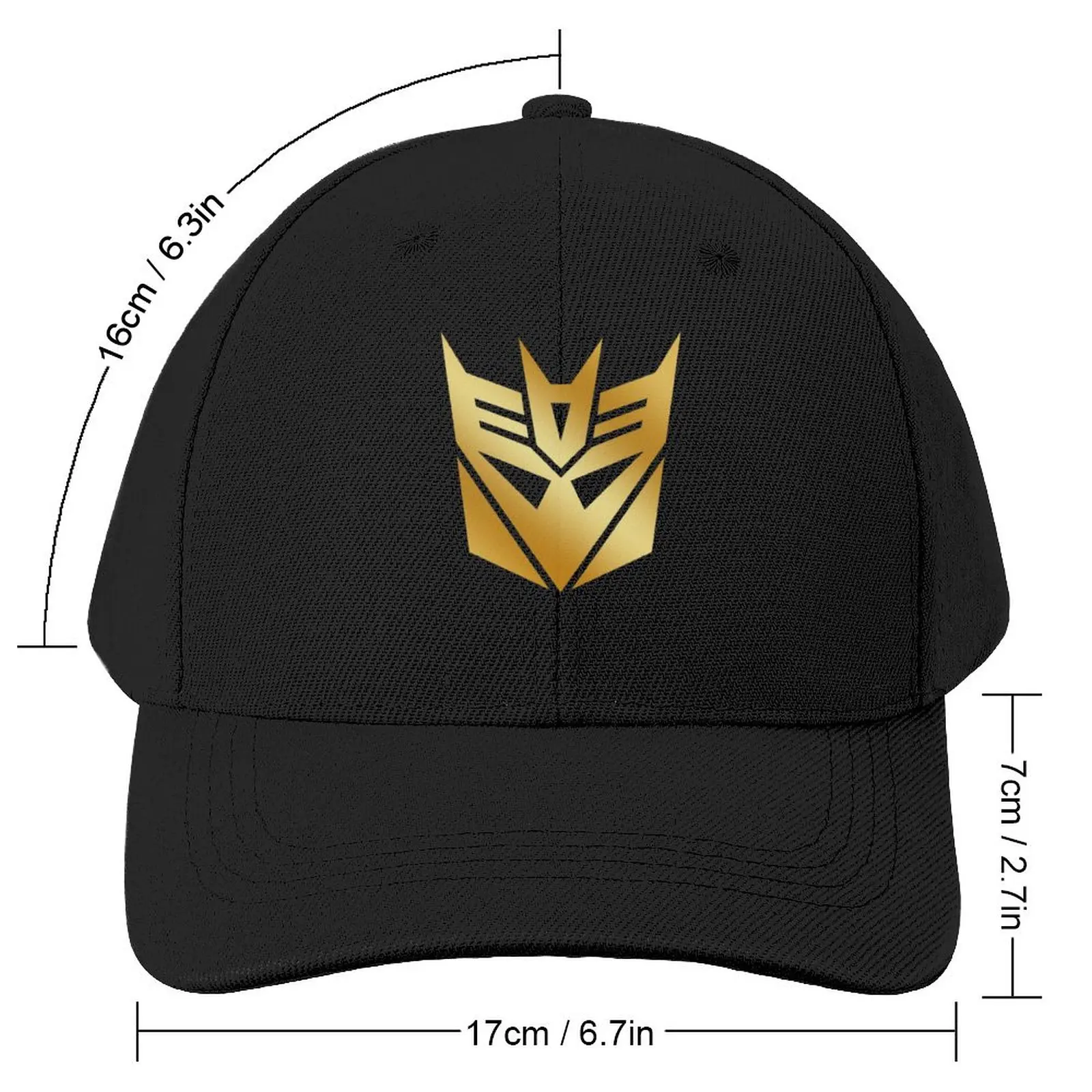 Decepticons Golden Logo Baseball Cap Custom Cap hiking hat Woman Hats Men's