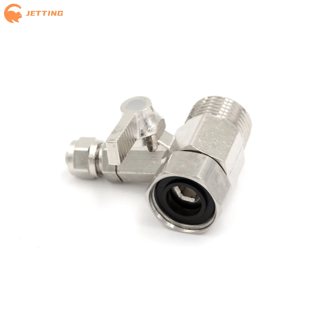 (New) 1Pcs 1/2'' to 1/4'' Ball Valve Faucet Water Filter Adapter for Water Purifier Tap