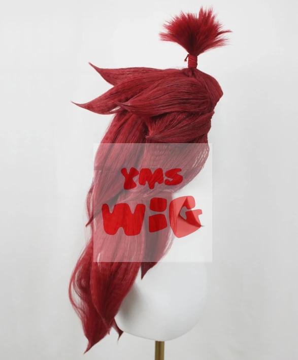 YMS WIG Monster Hunter X Street Fighter Akuma Red Cosplay Wig