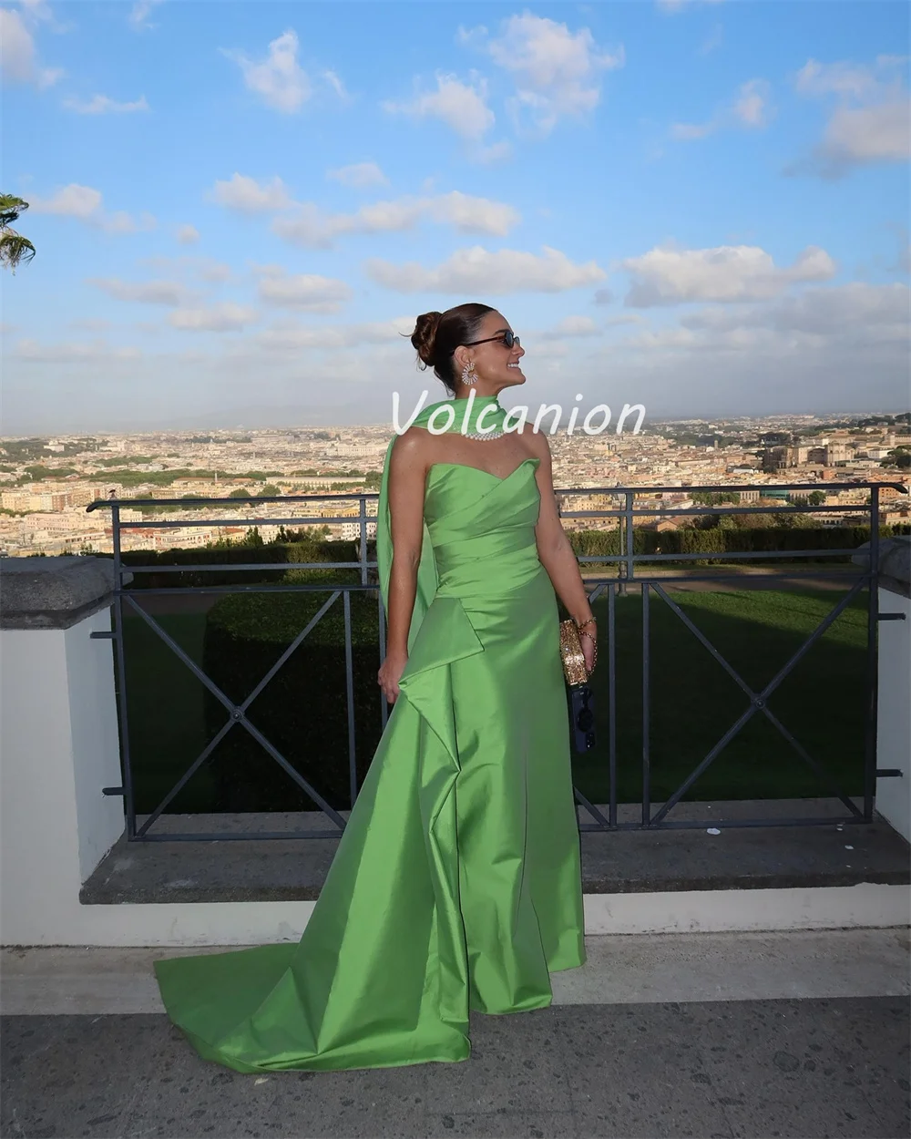 Customized Modern Style Fashion Charmeuse Draped Ribbon Straight Sweetheart Long Dresses Bespoke Occasion Dresses Elegant Formal