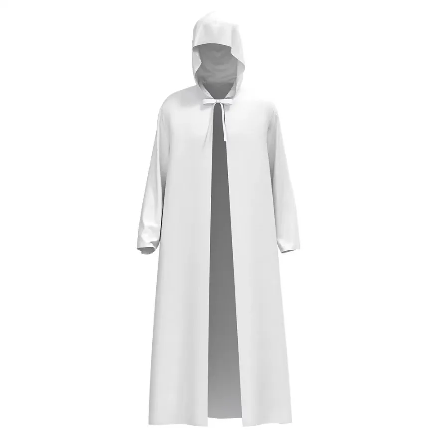 Witch Death Cosplay Costumes Adult Hooded Robe Friar Unisex Cape Medieval Chaplain Cloak Halloween Masquerade Vampires Robe - view 5