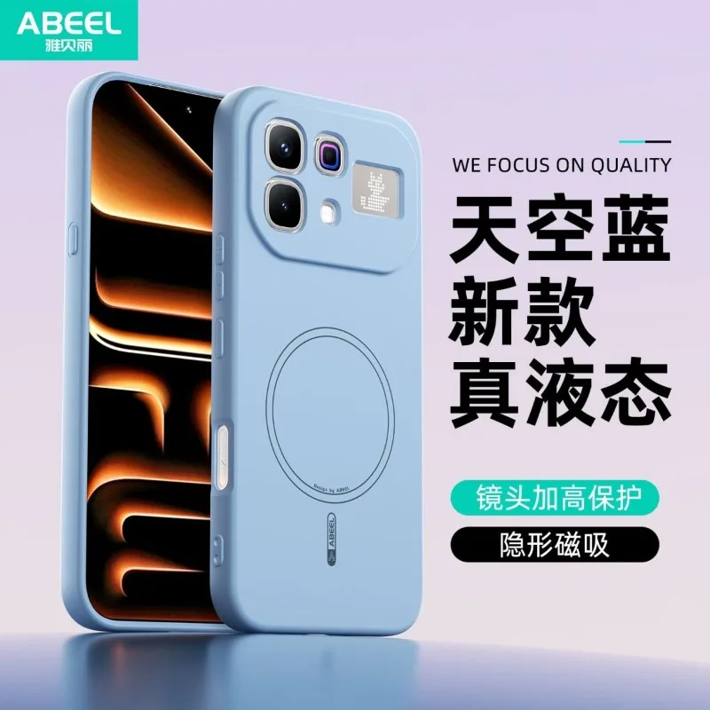 For Infinix Note 60 Pro Magnetic Case Liquid Silicone Cover 