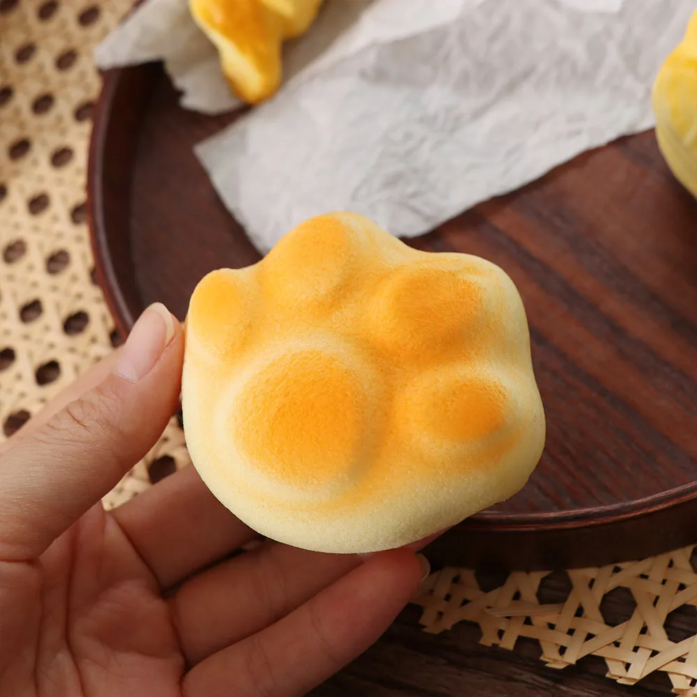 Birthday Gift Slow Rising Croissant Squishy Toy Hand Relax Sticky Sensory Fidget Ball Thick Pinch Slow Rebound Toy For Students