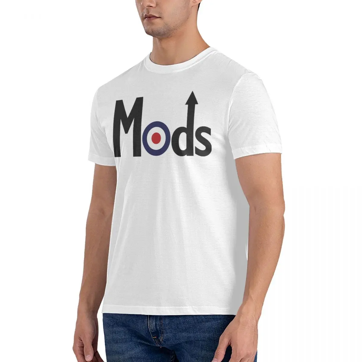 WE ARE THE MODS Men's T Shirt Lambretta Funny Tee Shirt Short Sleeve Round Neck T-Shirts Pure Cotton Printing Clothing