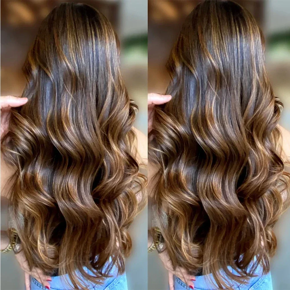 طويل أومبير شقراء Preplucked 18 بوصة الجسم موجة غلويليس 5x5 الحرير قاعدة شعر بشري يهودي شعر الطفل HD الدانتيل الشعر الأوروبي #2