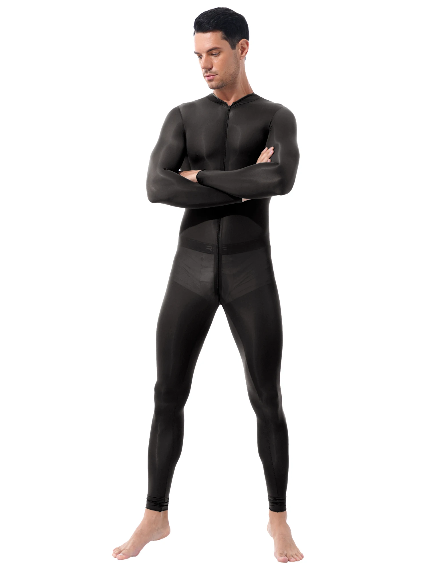 Combinaison Zentai Scintillante et Moulante pour Homme Adulte, Costume de Tambours Imbibés, Vêtement de brevsur Scène Unitard