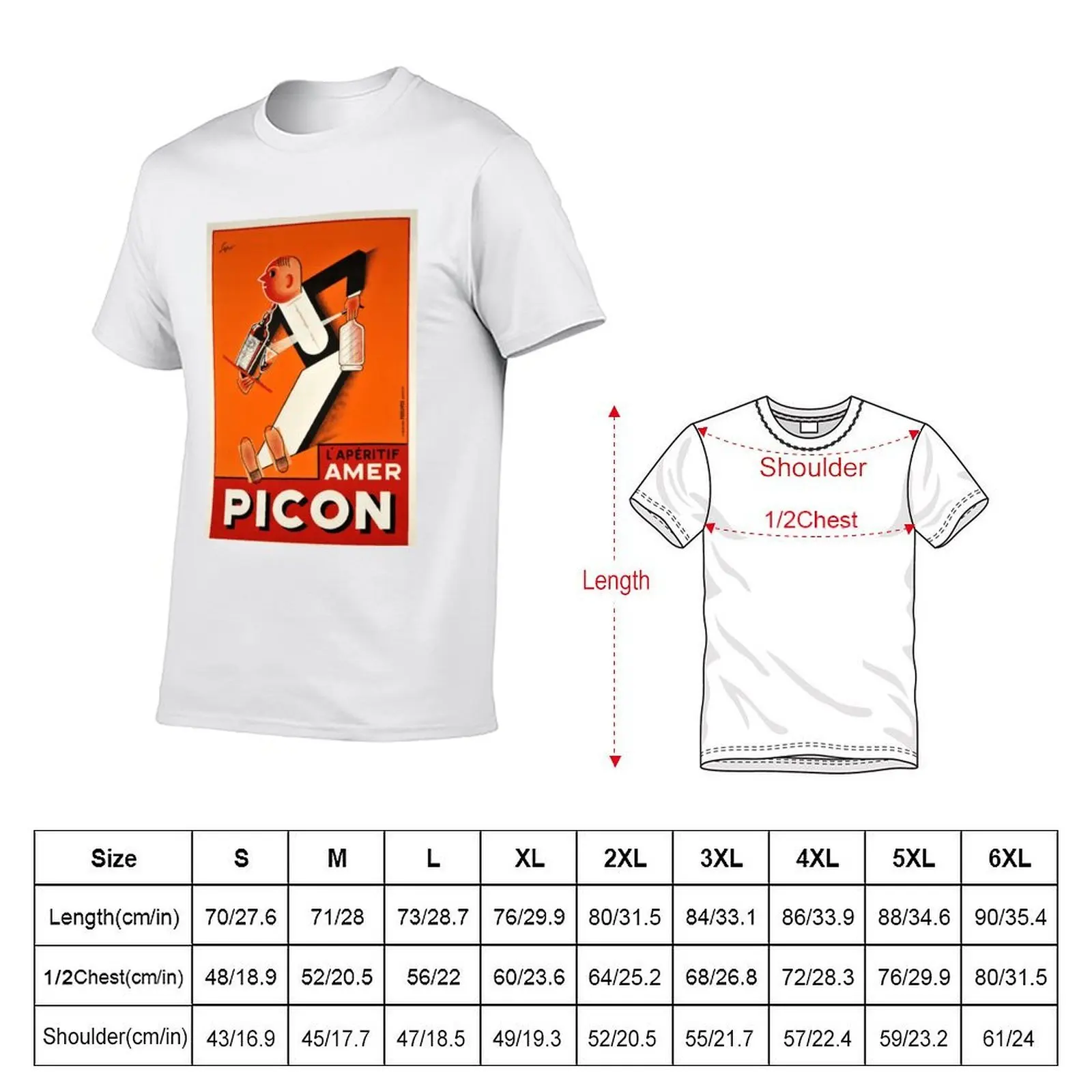 Picon T-Shirt t shirt men 100% cotton luxury brand t shirt custom print T-Shirt
