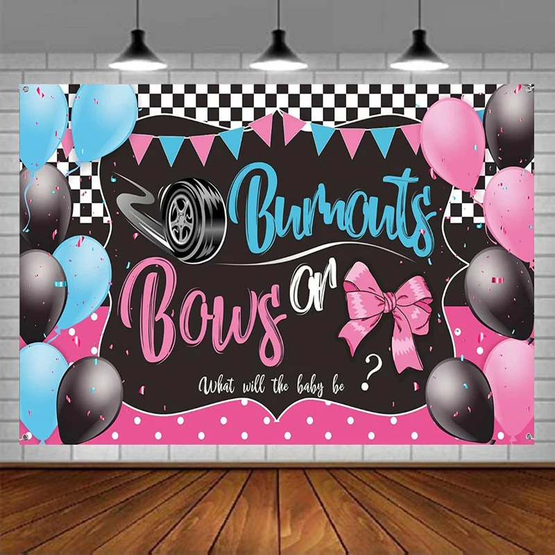 Фон для фотосъемки выгорания или банты раскрывающий пол Декор искусственные принадлежности для мальчиков или девочек баннер для будущей мамы