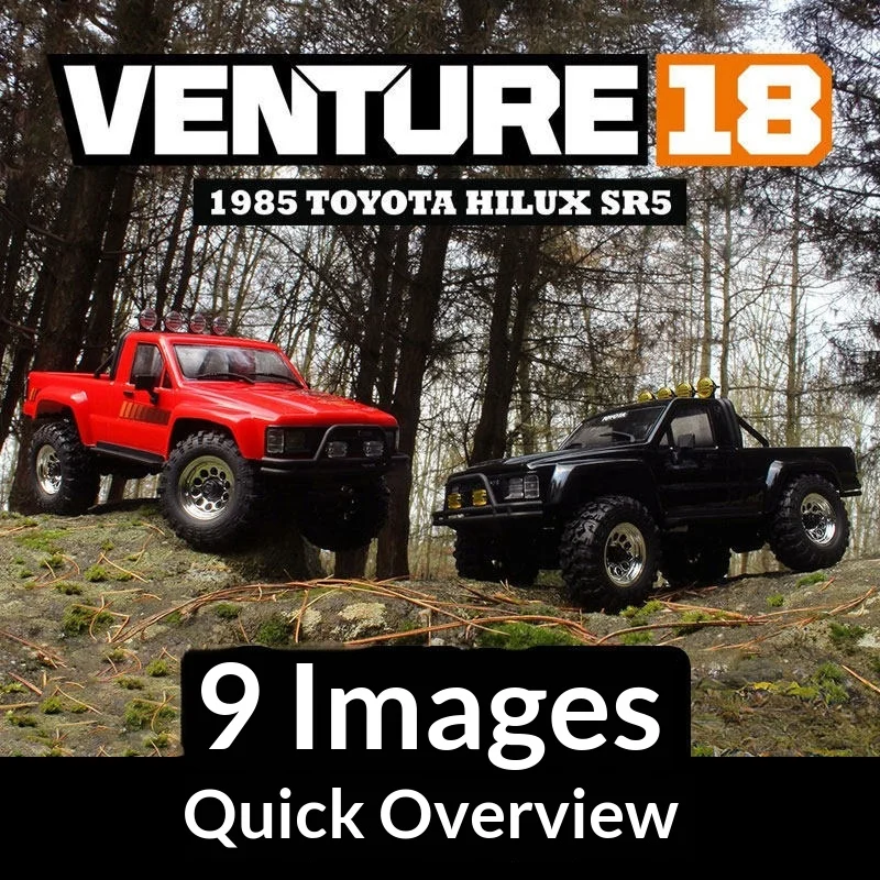 HPI Remote Control Brushless 4WD Off Road Crawler Venture V18 1 18 Scale 1985 Hilux SR5 Rock Climbing Adult RC Truck