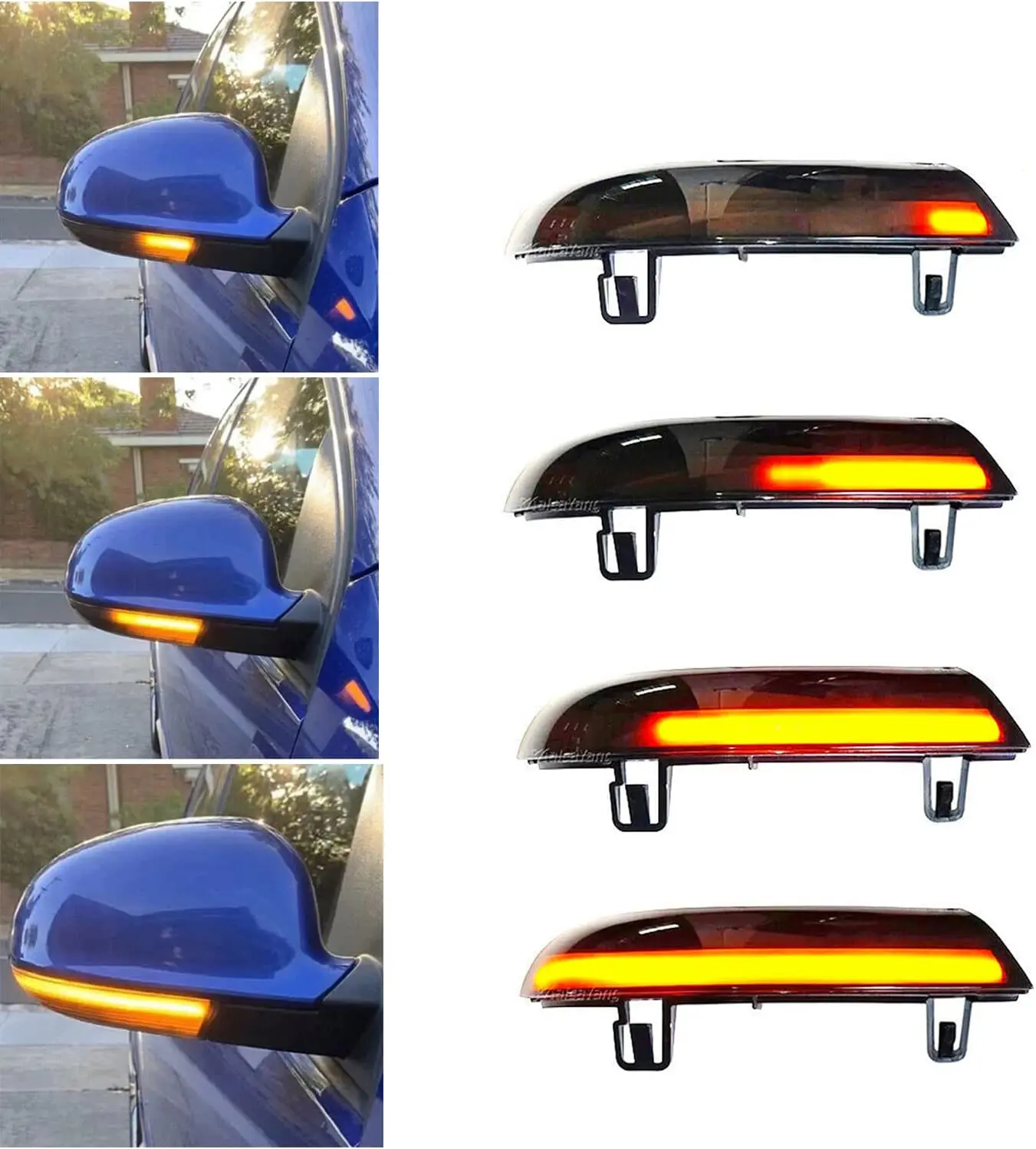 2pcs Dynamic Blinker For VW GOLF 5 GTI V MK5 Jetta Passat B5.5 B6 Sharan Superb B5 EOS LED Turn Signal Mirror Indicator Light