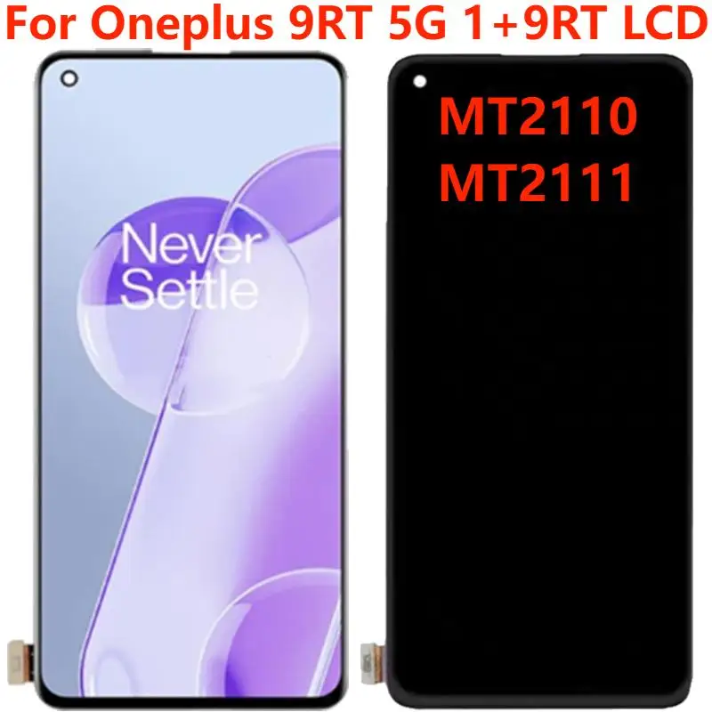 

For Oneplus 9 RT 5G Display With Frame Original AMOLED 6.62" 1+9RT MT2110 MT2111 LCD Touch Screen Digitizer Assembly Replacement