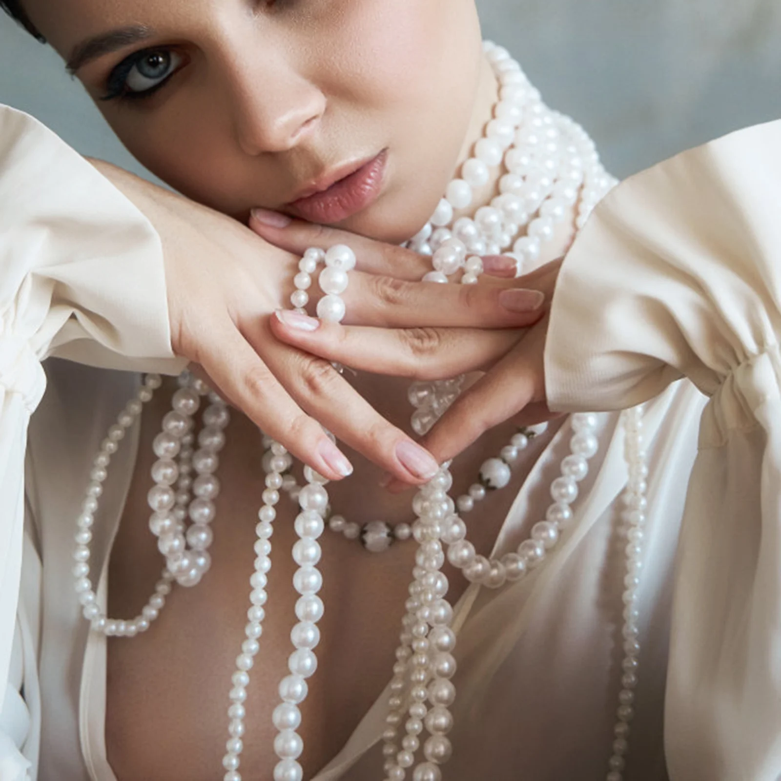 

5m Bead Chain Garland Artificial Pearls String DIY Jewelry Accessory Fine Workmanship Practical Home Decor Festive Atmosphere