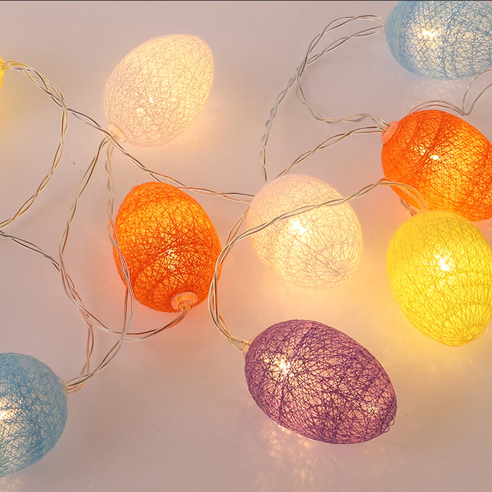 1 قطعة بيضة عيد الفصح LED سلسلة أضواء عالية الجودة ديكور غرفة نوم الحفلات توفير الطاقة حماية البيئة الدافئة #6