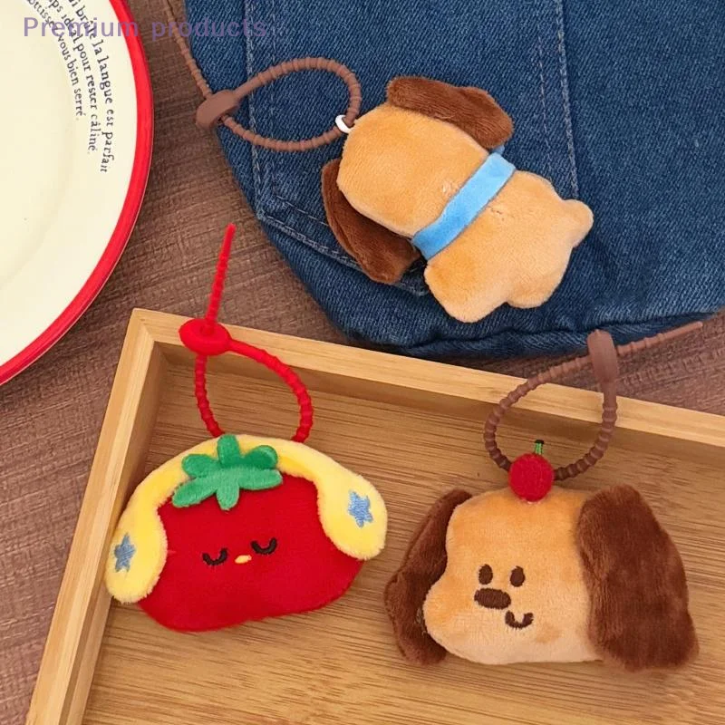 1PC simpatico cartone animato cucciolo bambola ciondolo portachiavi peluche Kawaii bambola di pezza giocattoli fascino zaino borsa ciondolo accessori regali per bambini