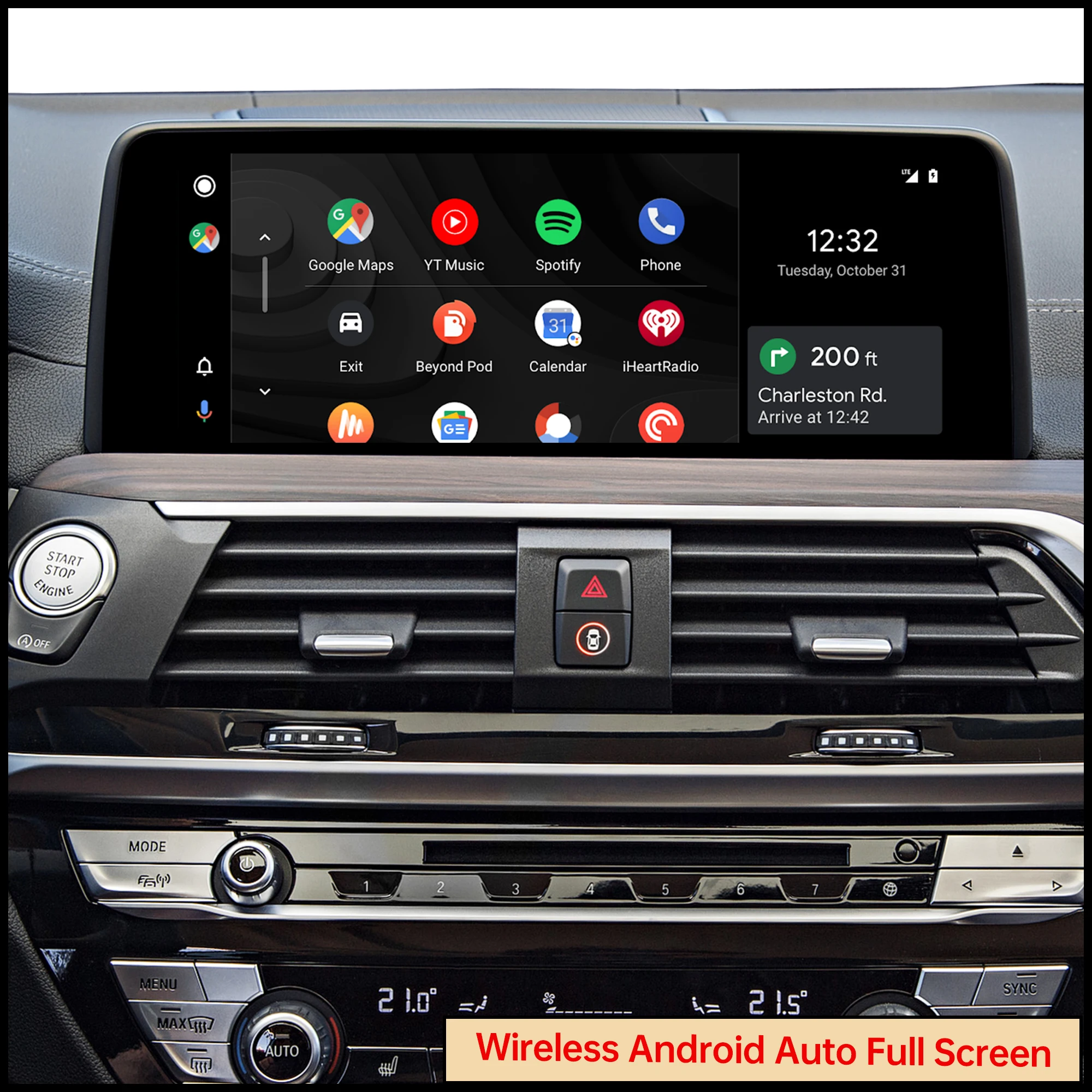 

Wit-up for Carplay Adapter Upgrade BMW X4 G02 F98 ID7 Wireless Spotify Android Auto Screen Full Screen 10.25'' Accesscies tools