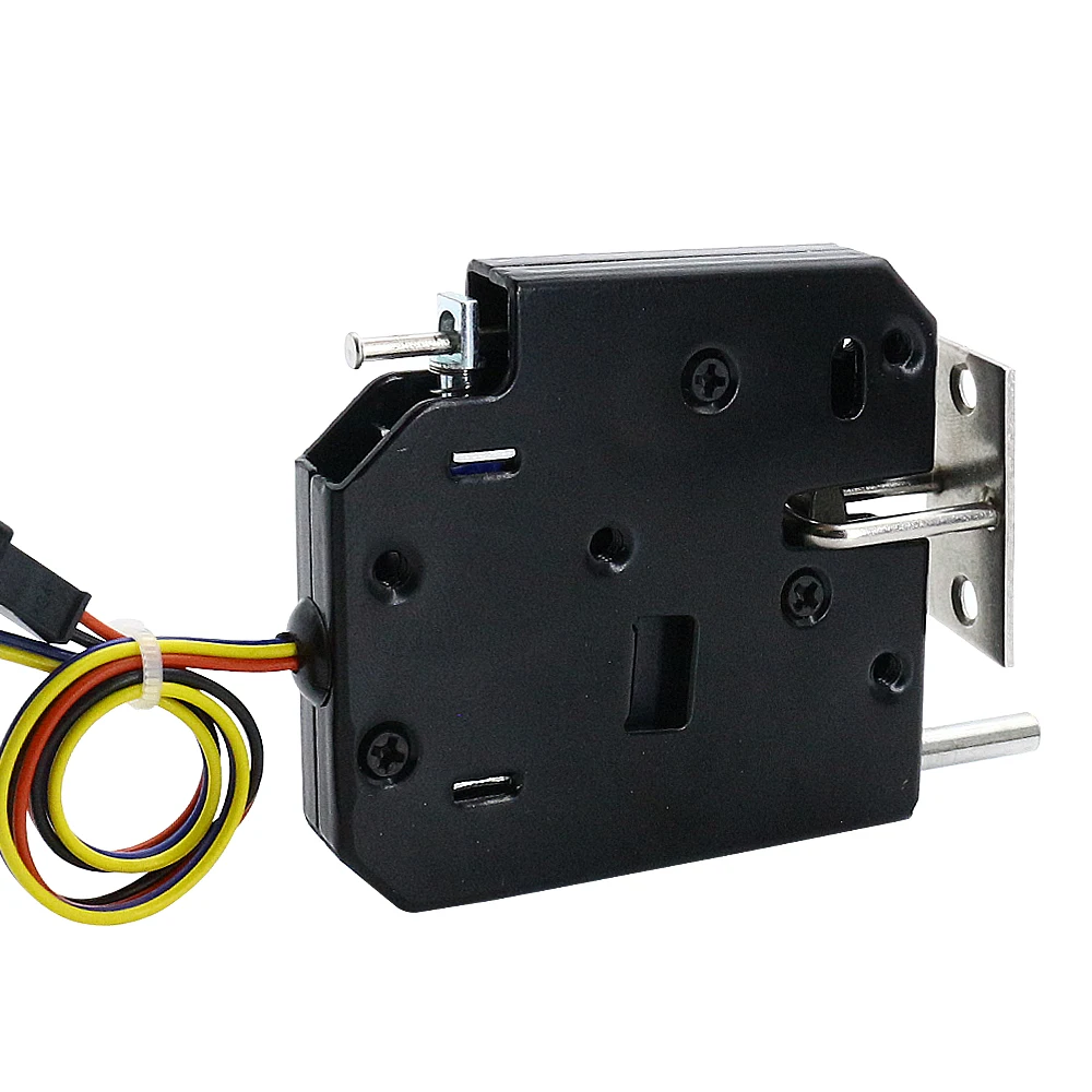 Cerradura electromagnética para puerta de gabinete, pequeño, DC5V12V24V, envoltura elástica grande, cerradura para puerta de gabinete de autorelevante, cerradura eléctrica para cajón