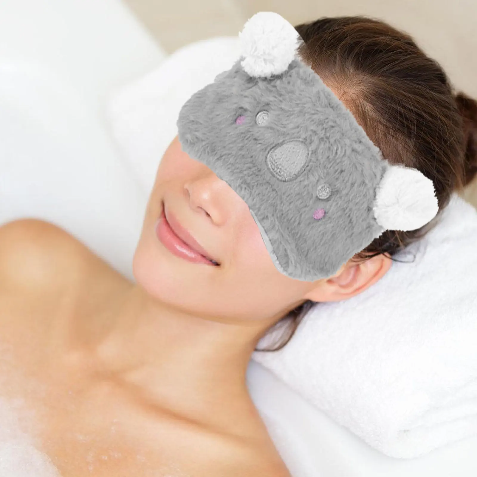 

Cute Animal Eye Mask Soft Breathable Cartoon Sleep Mask Portable Comfortable Eye Cover for Women Sleeping Masks
