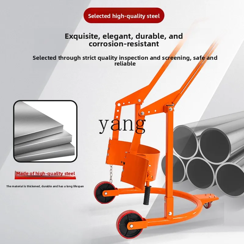 LH Simple Forklift Manual Hydraulic Oil Drum Raising and Filling Truck Mechanical Chemical Drum