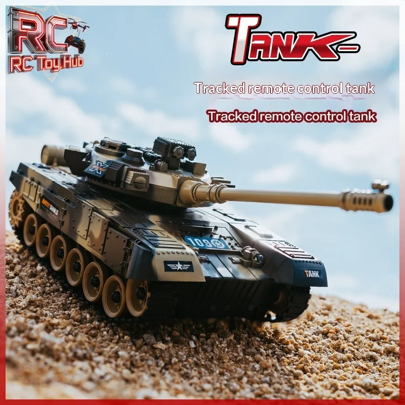 

Радиоуправляемый танк, электрическая военная модель, игрушка, перезаряжаемая боевая машина, 2,4 ГГц, внедорожная имитационная модель, подарок для мальчиков и детей