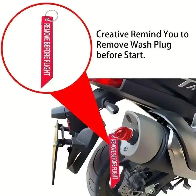 [MS]Wash Plug Exhaust Pipe Tailpipe Plastic Exhaust Wash Plug Pipe Protector For Motorcycle Universal